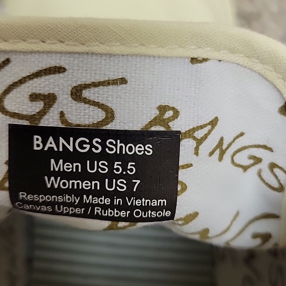 Bangs Women's High-Top Sneakers - Cream and Tan Sz 7. NWOT - Picture 8 of 8